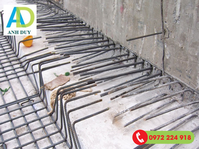 Cấy thép vào sàn 