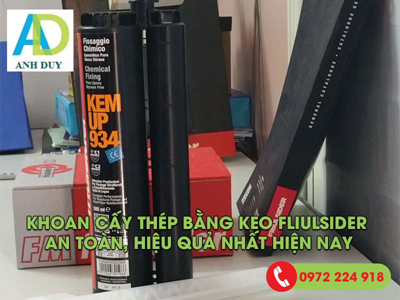 Khoan cấy thép bằng keo Friulsider