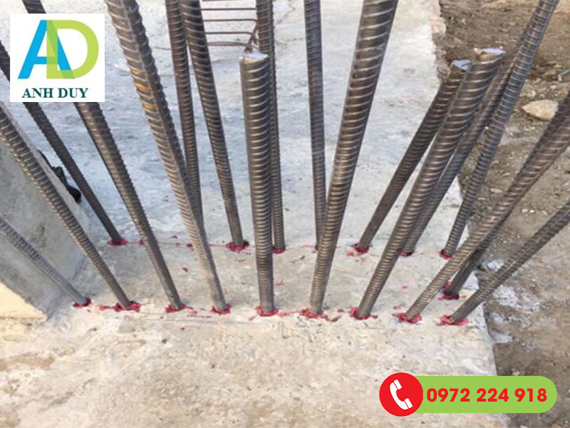 Một số ứng dụng của keo cấy thép Fastfix X7